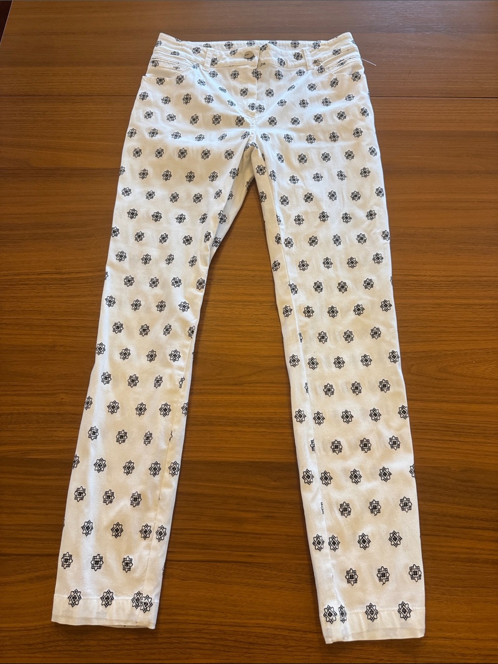Per Se white skinny jeans